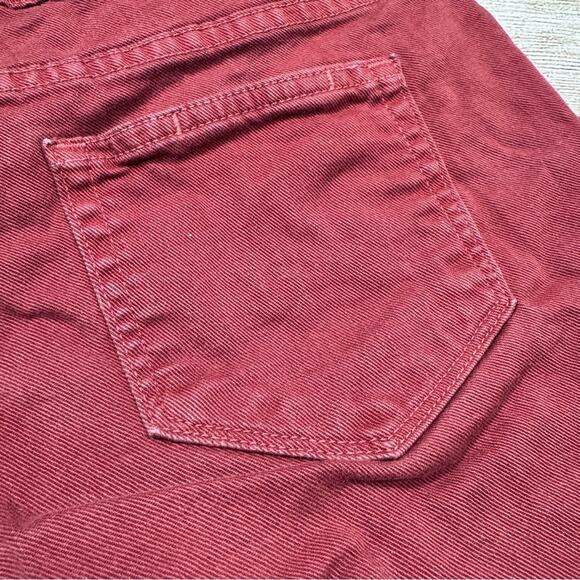 PAIGE Rust Red Orange Jimmy Jimmy Jean Shorts Cuffed Hem Raw Hem Women's 23 - Picture 9 of 11
